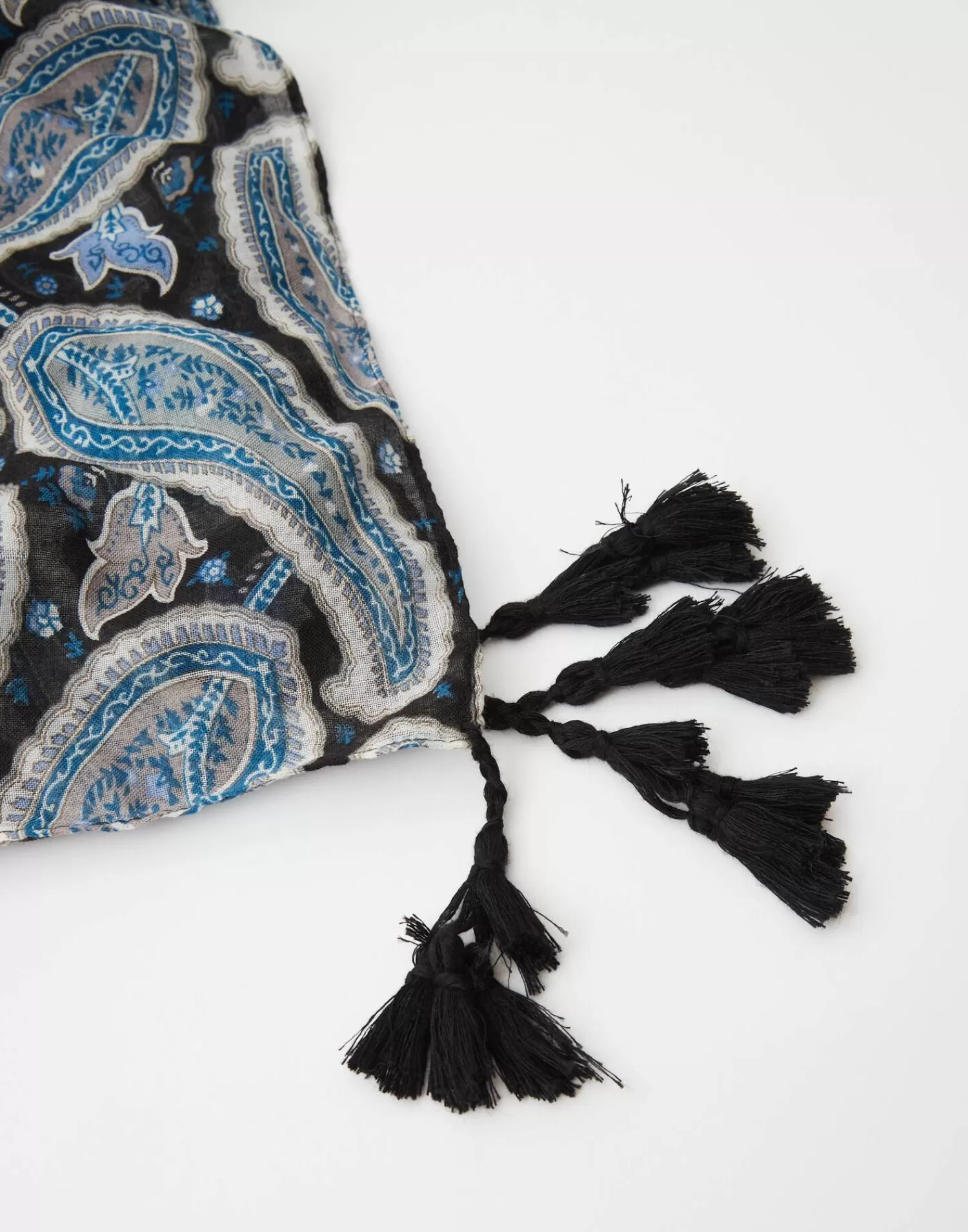 Scarves & Handkerchiefs*Natura Selection Paisley Scarf 143942-NAVYBLUE