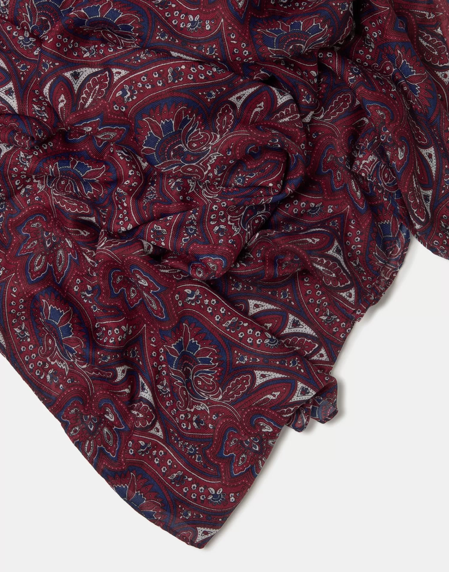 Scarves & Handkerchiefs*Natura Selection Paisley Scarf 150068-BURGUNDY