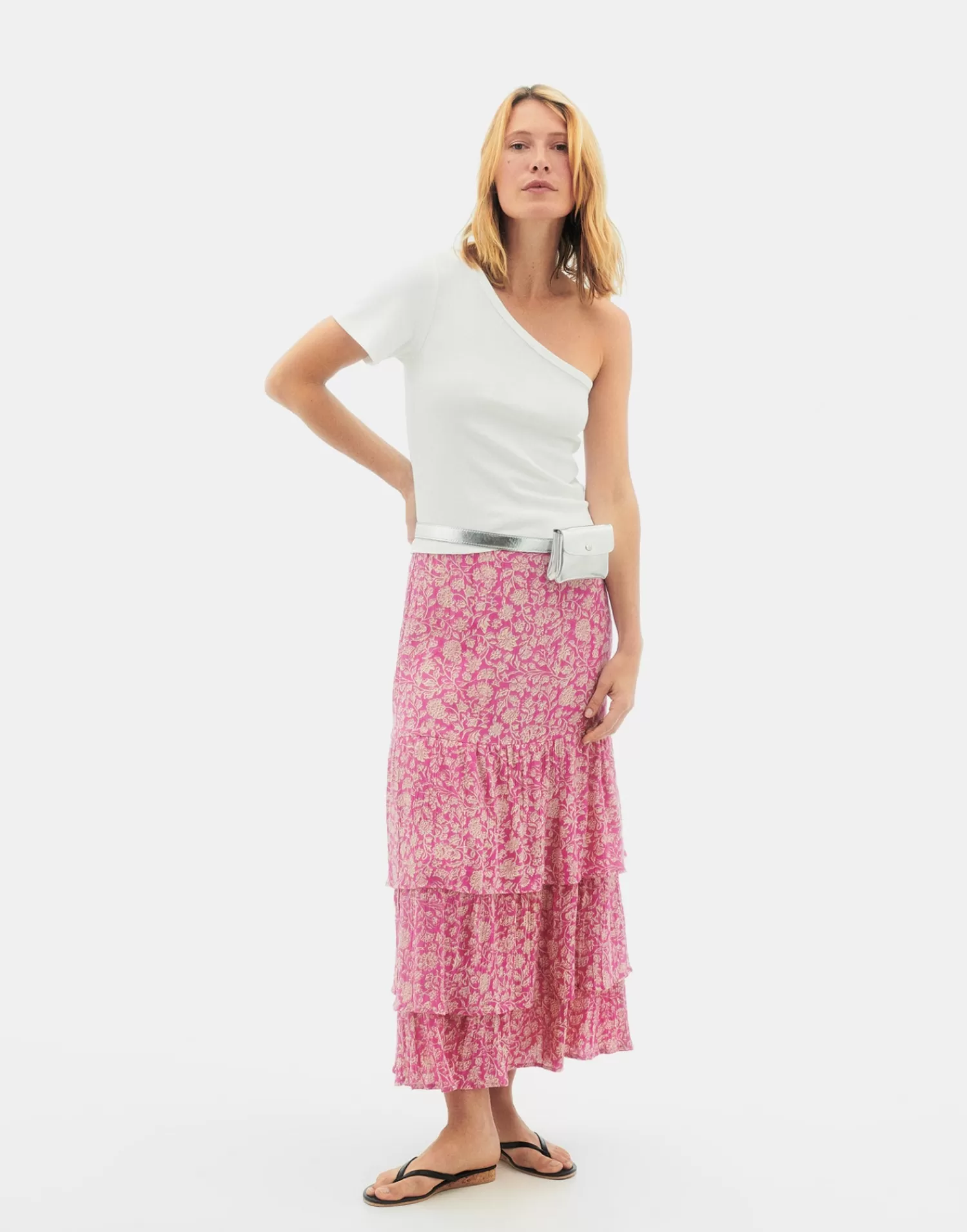 Skirts*Natura Selection Rose Skirt 147749-PINK
