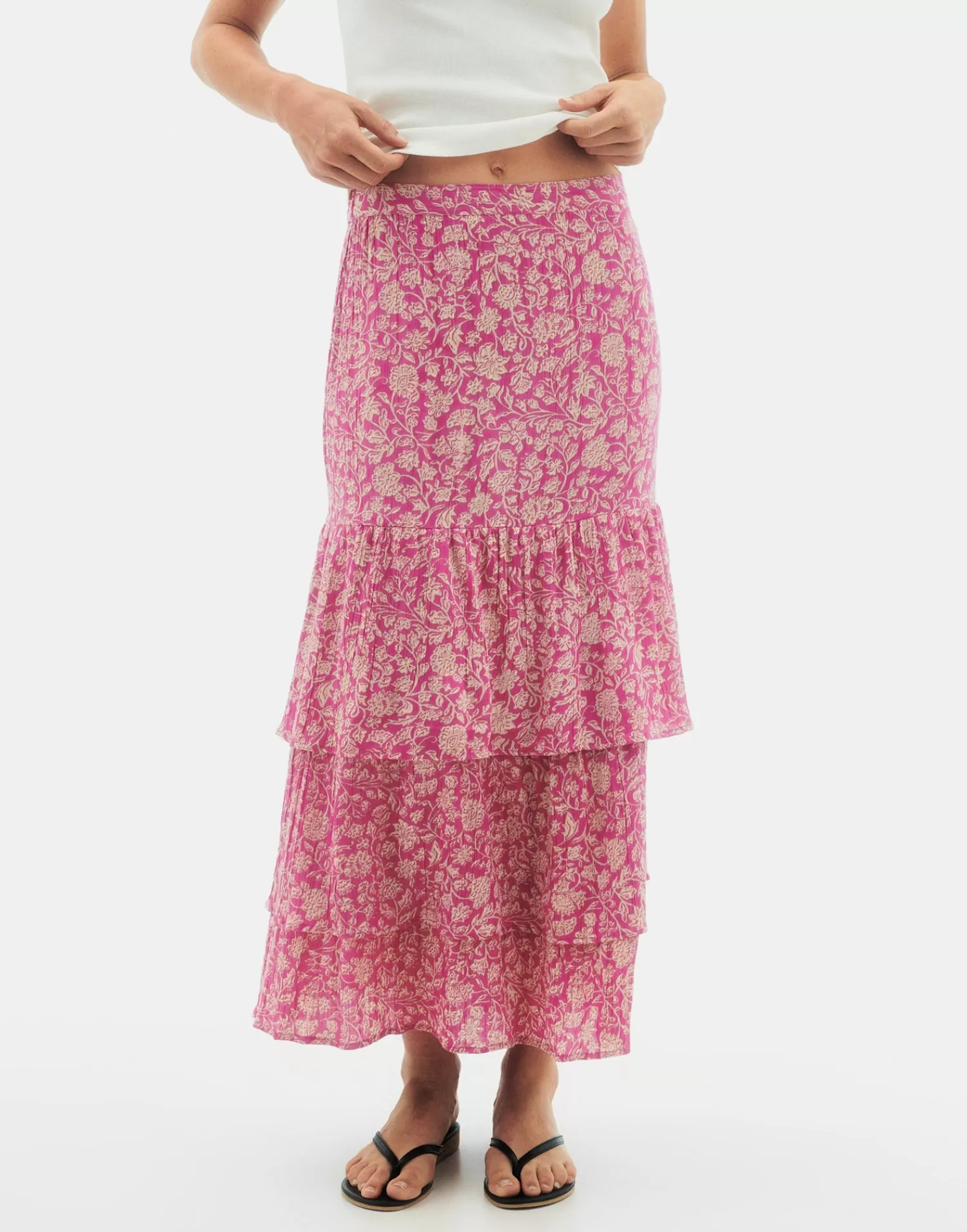 Skirts*Natura Selection Rose Skirt 147749-PINK