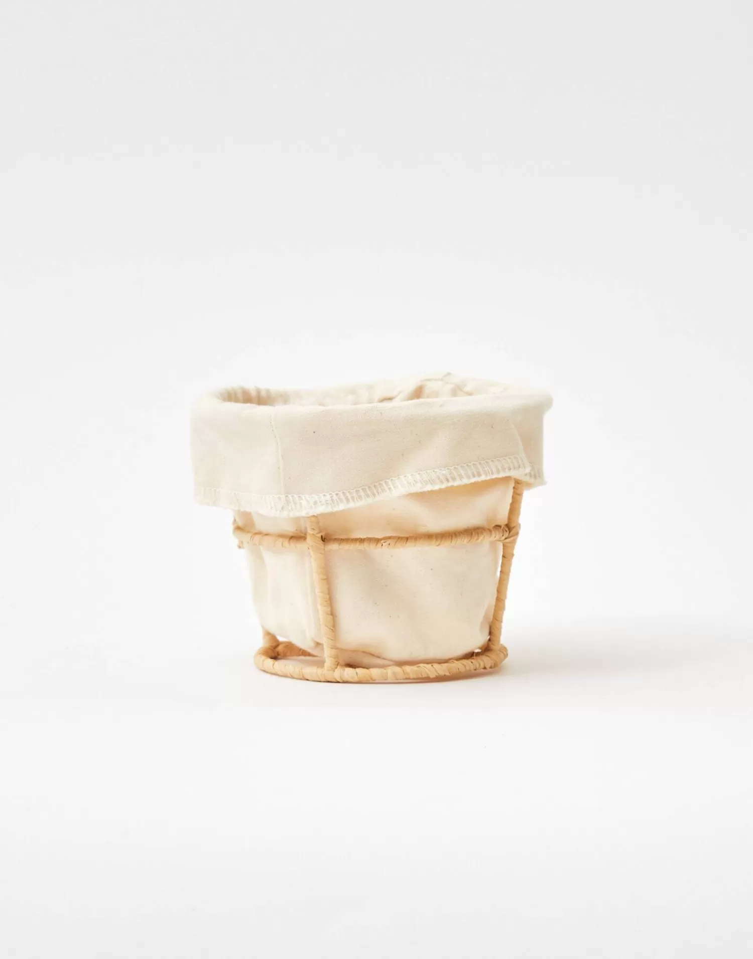 Decoration | Bathroom*Natura Selection Round Basket D12 Cm 139429-ECRU