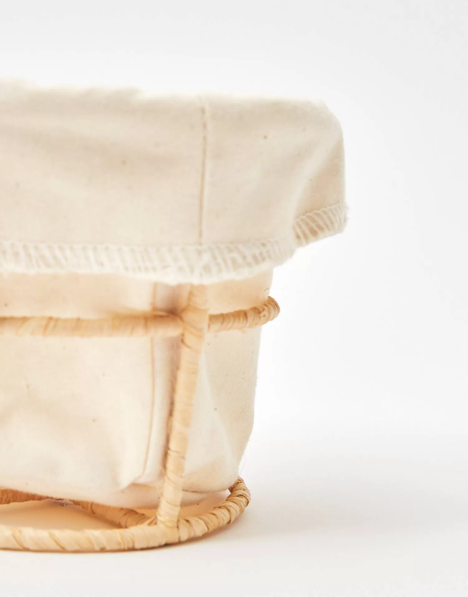 Decoration | Bathroom*Natura Selection Round Basket D12 Cm 139429-ECRU