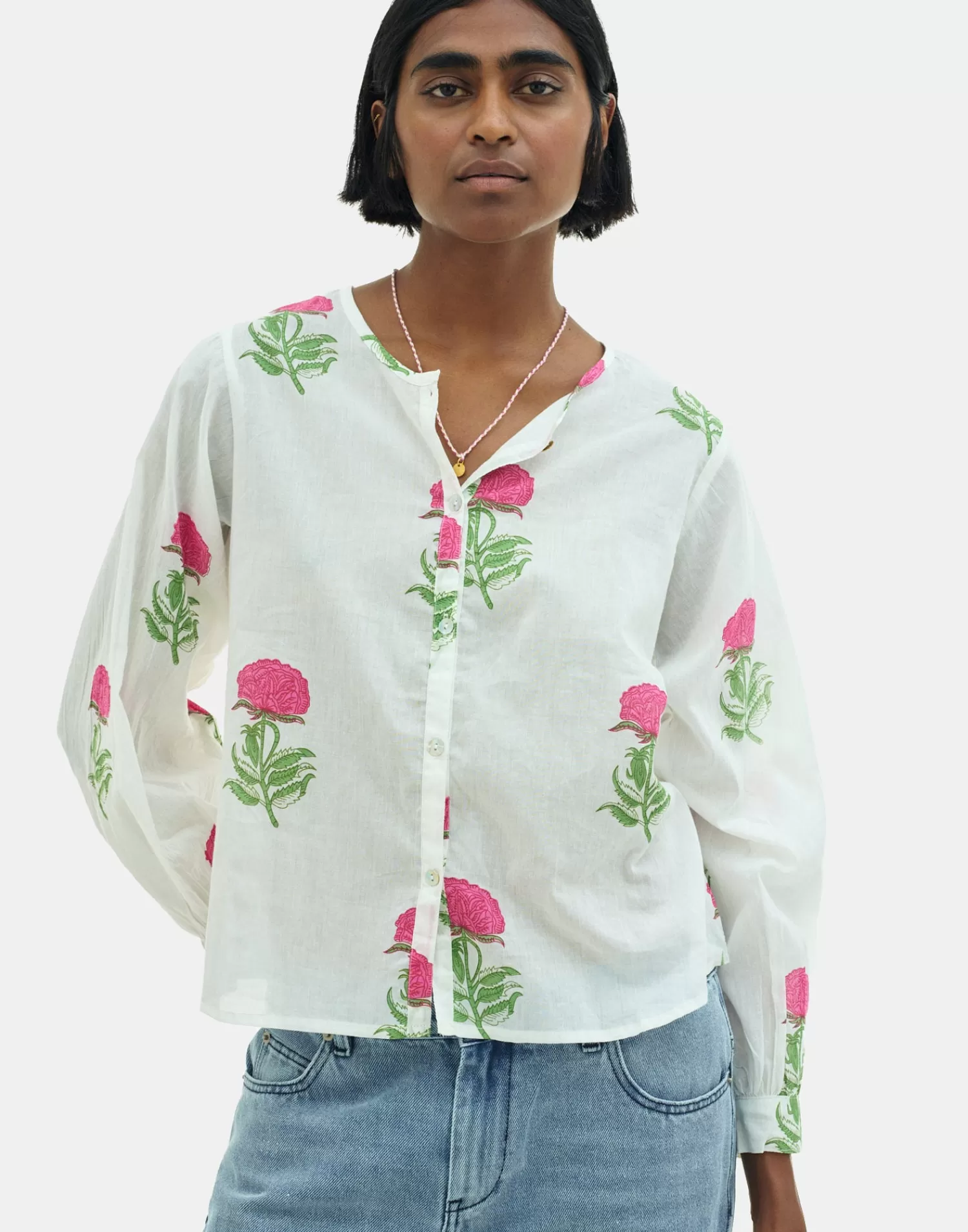Shirts & Blouses*Natura Selection Sello Blouse 149287-OFFWHITE