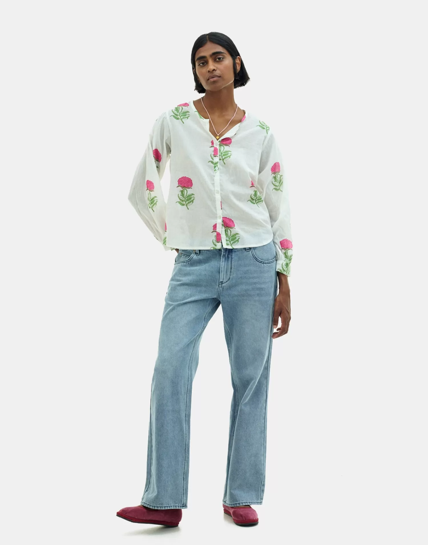 Shirts & Blouses*Natura Selection Sello Blouse 149287-OFFWHITE