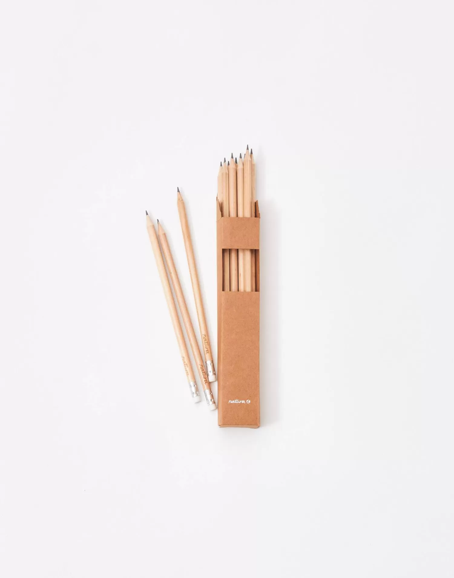 Stationery*Natura Selection Set Of 12 HB Pencils 135510-Brown