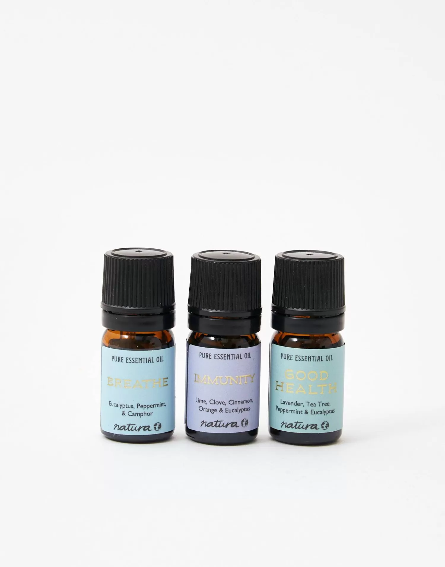 Aromas & Diffusers*Natura Selection Set Of 3 Essential Oils Wellness 138235-Lavander