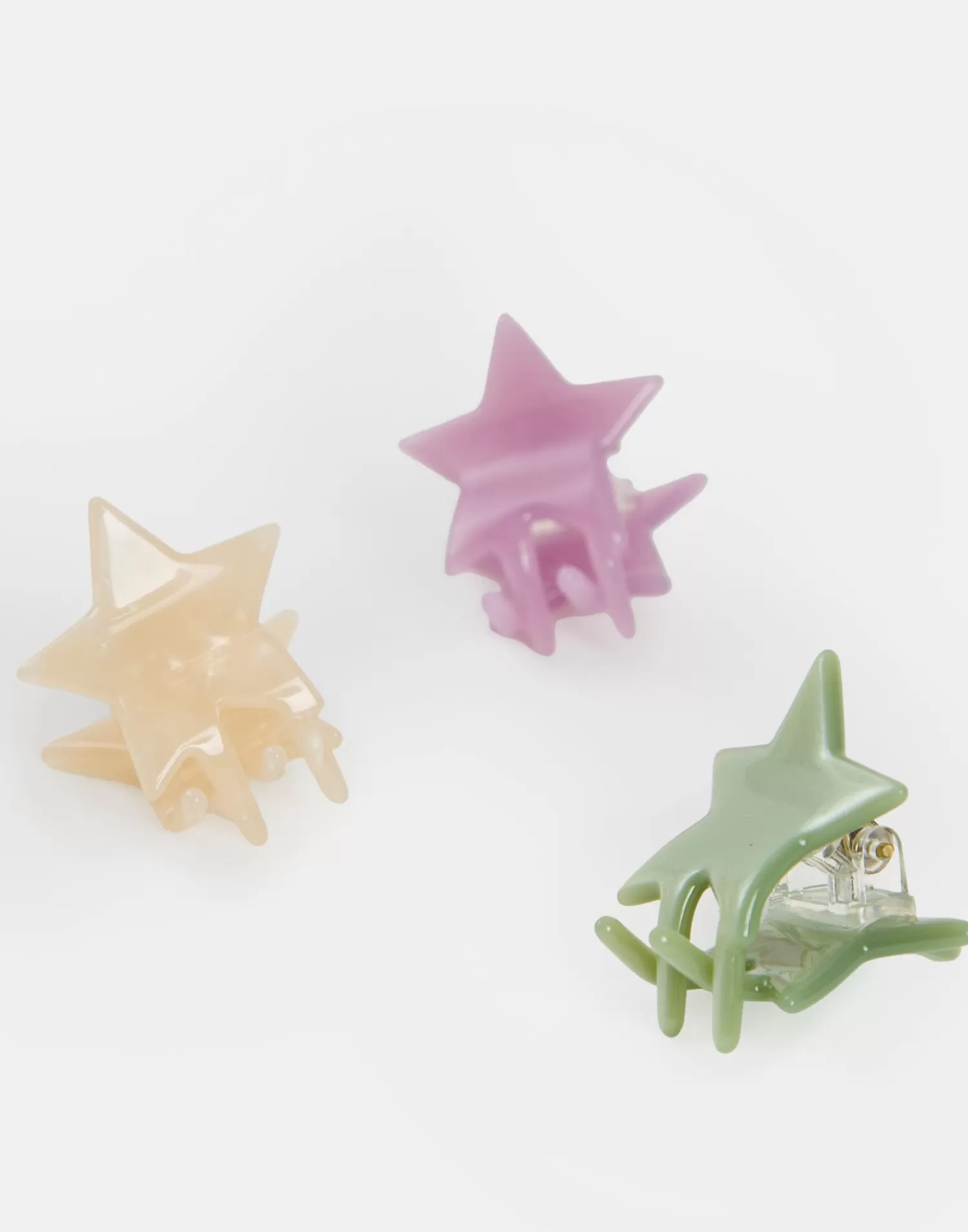 Other Accessories*Natura Selection Set Of 3 Star Hair Clips 148064-ASSORTED