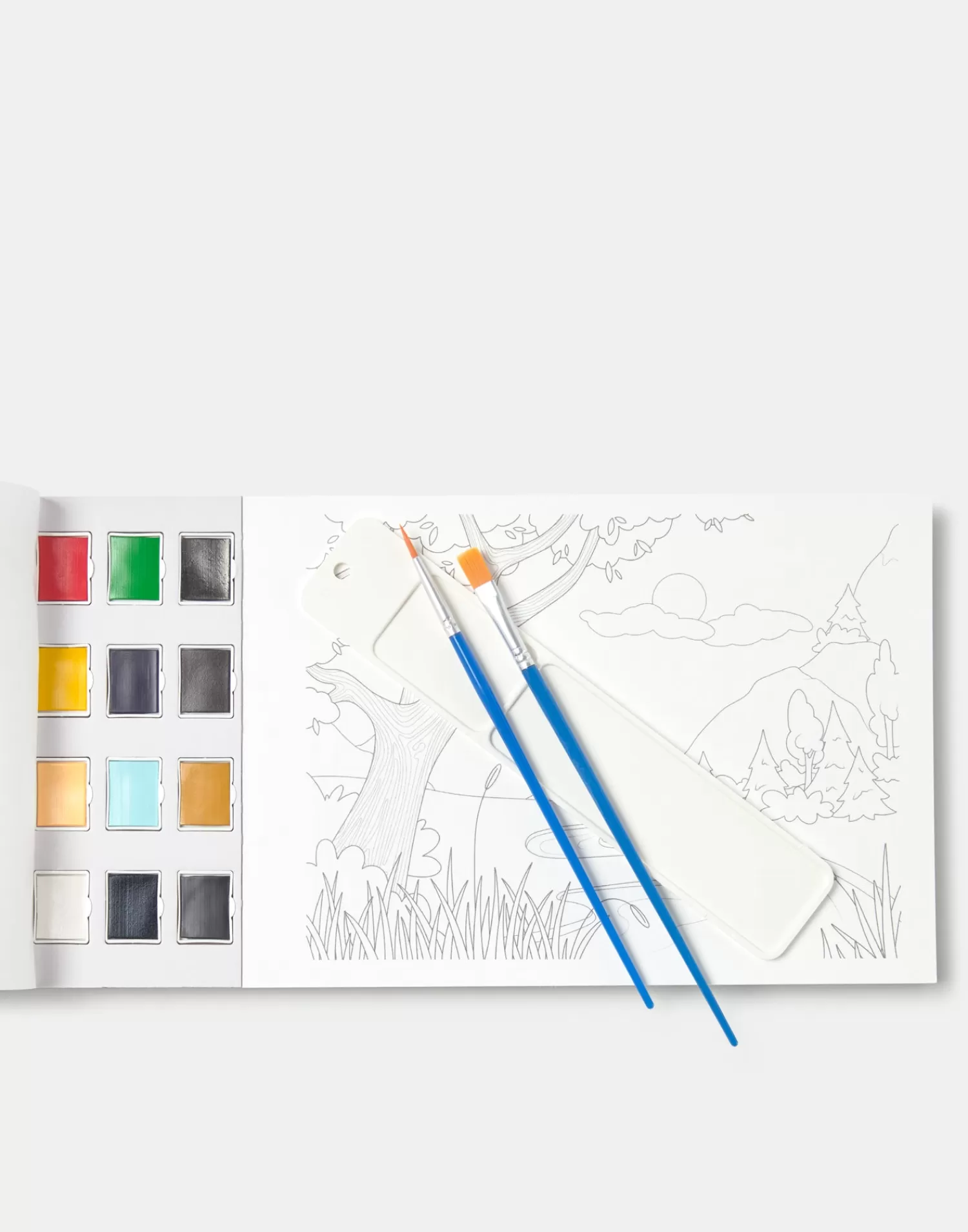 Stationery | Games*Natura Selection Set With Watercolor Book And Watercolors 147997-ASSORTED