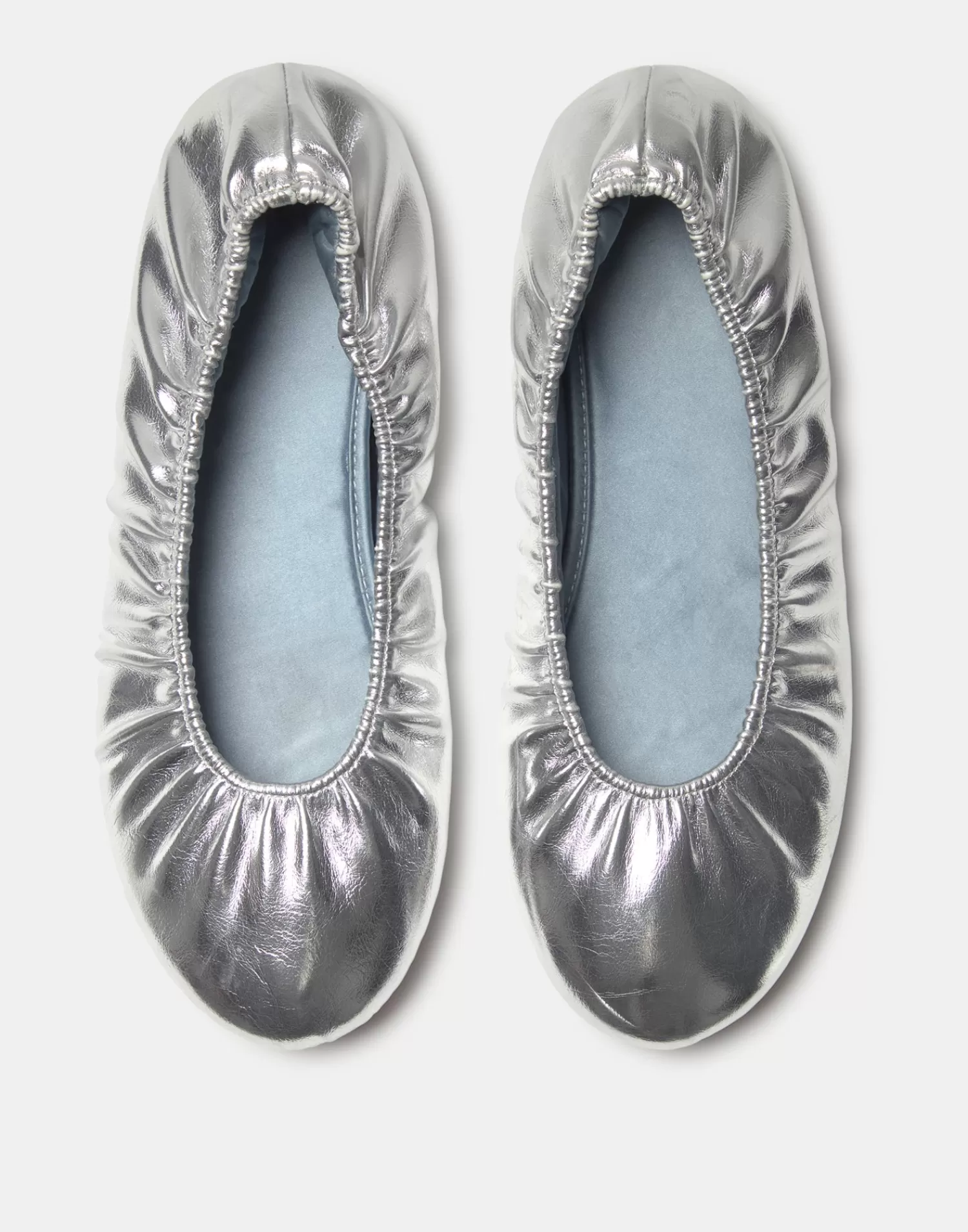 Footwear*Natura Selection Silver Ballet Flats 149772-SILVER