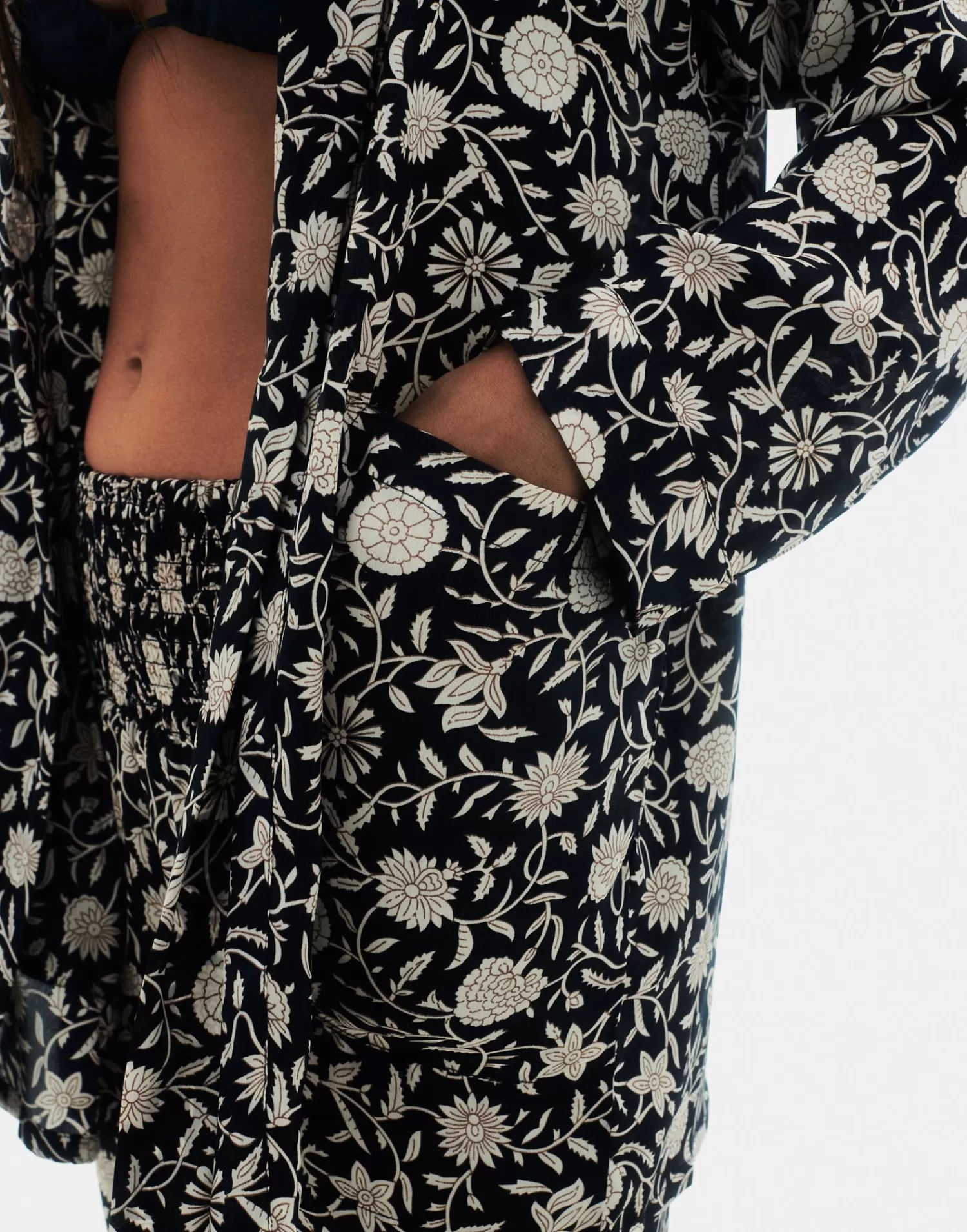 Kimonos*Natura Selection Softy Kimono 149155-NAVYBLUE