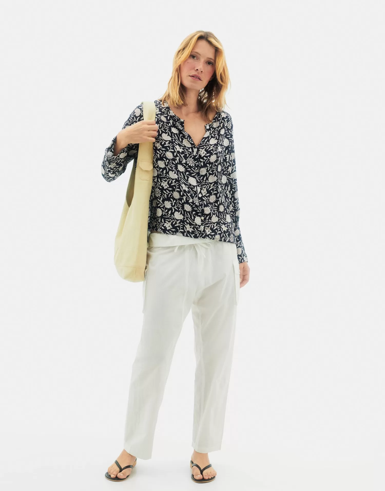 Shirts & Blouses*Natura Selection Softy Shirt 147768-NAVY BLUE