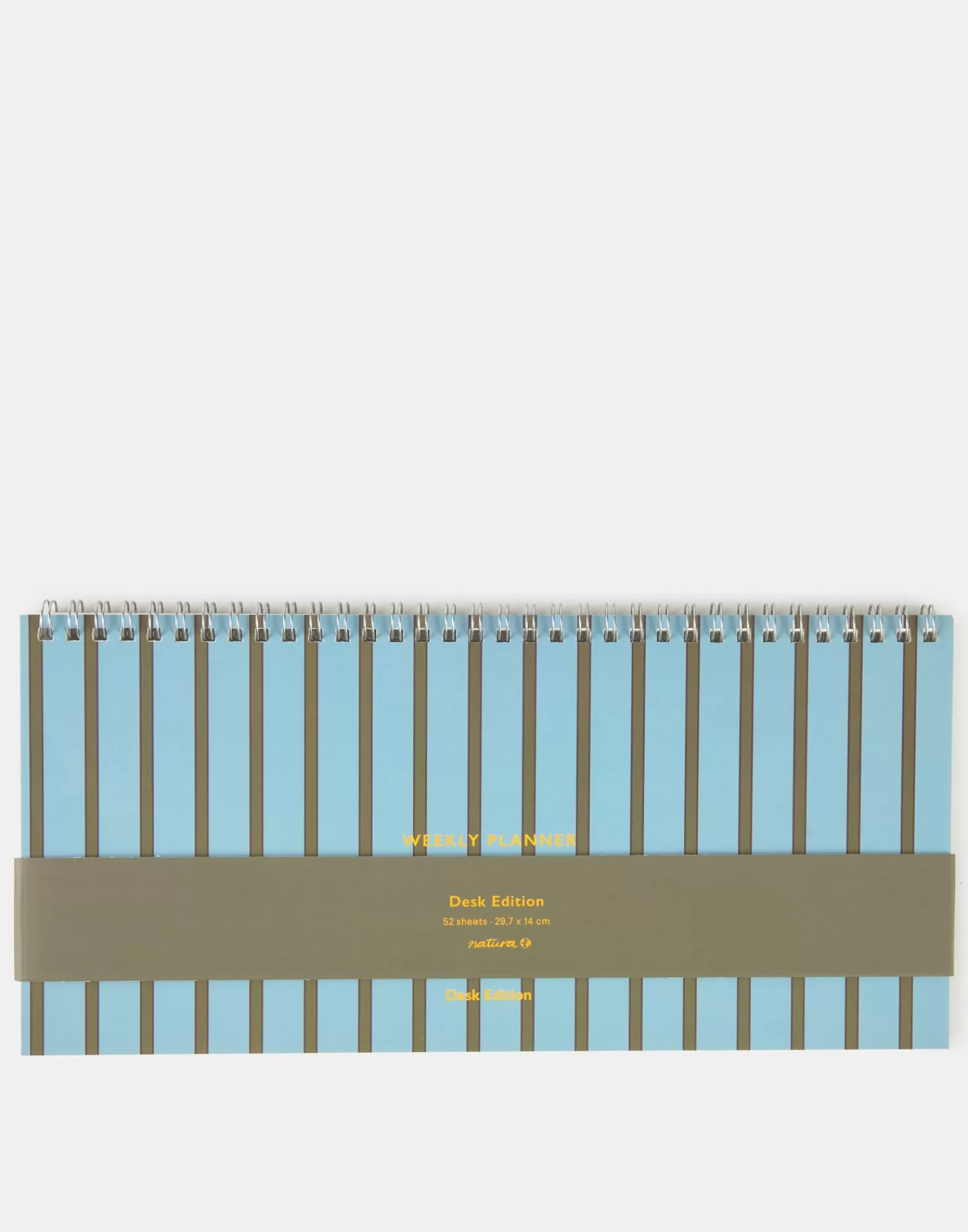 Stationery*Natura Selection Stripes Weekly Planner 147957-BLUE