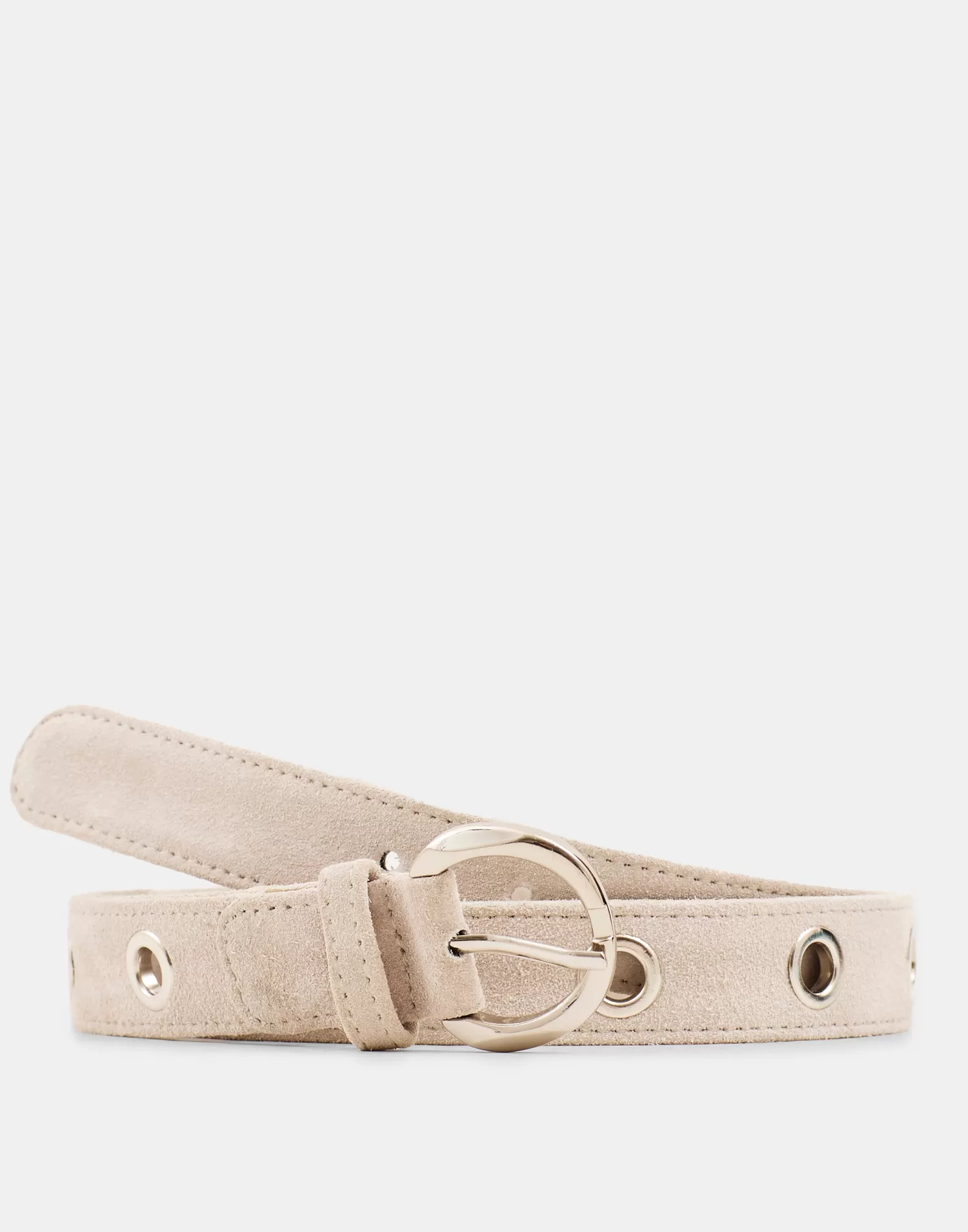 Belts*Natura Selection Suede Belt 148571-LIGHTGREY