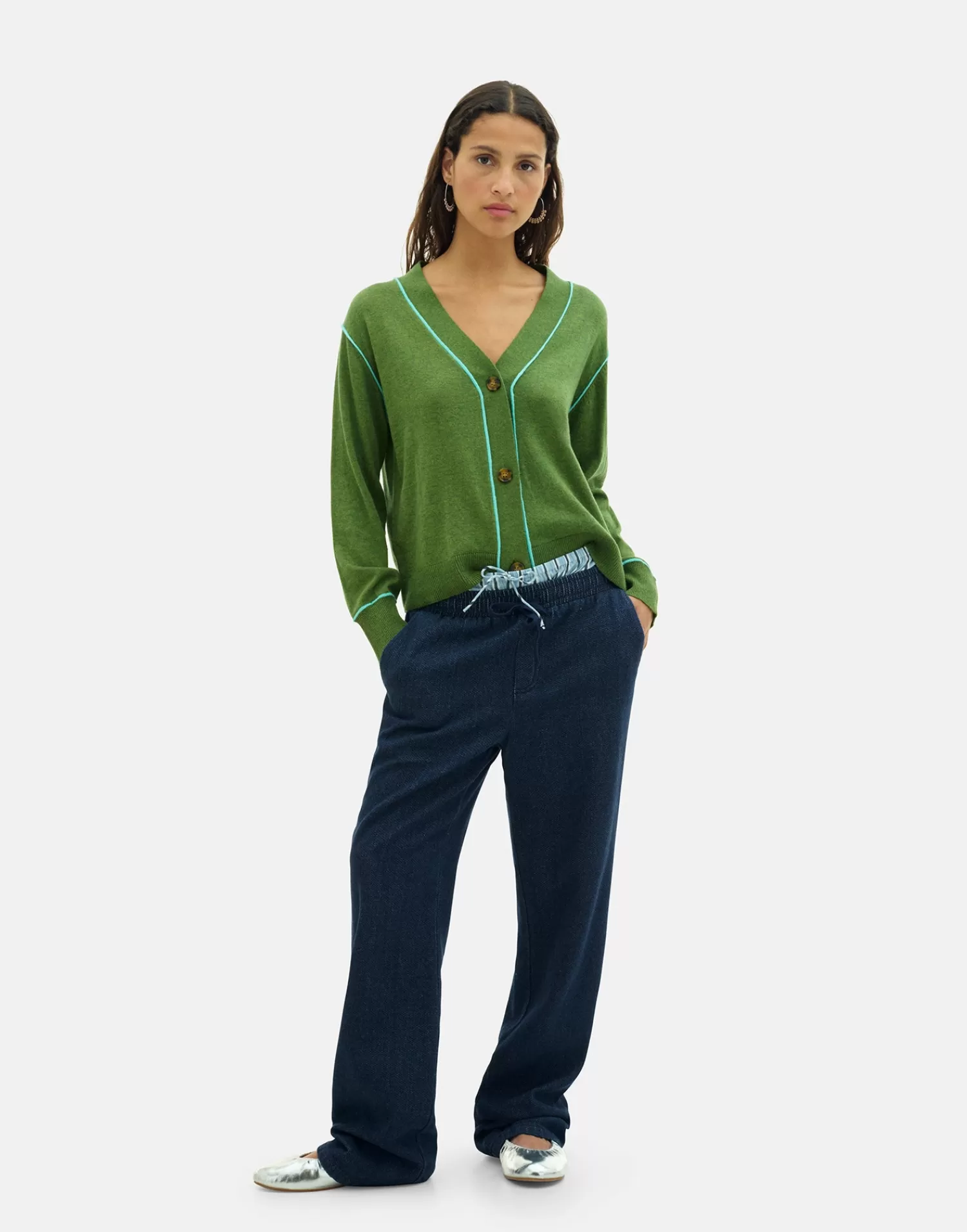 Sweaters & Cardigans*Natura Selection Susan Cardigan 149815-GREEN