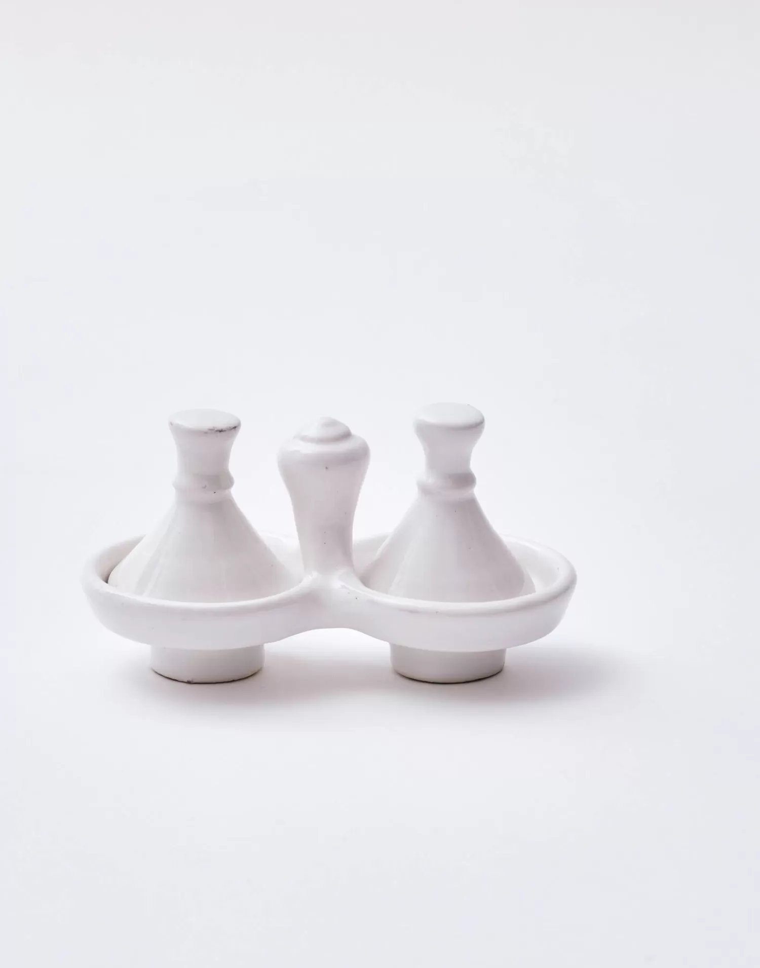 Kitchen*Natura Selection Tagine Salt And Pepper Shakers 140150-WHITE