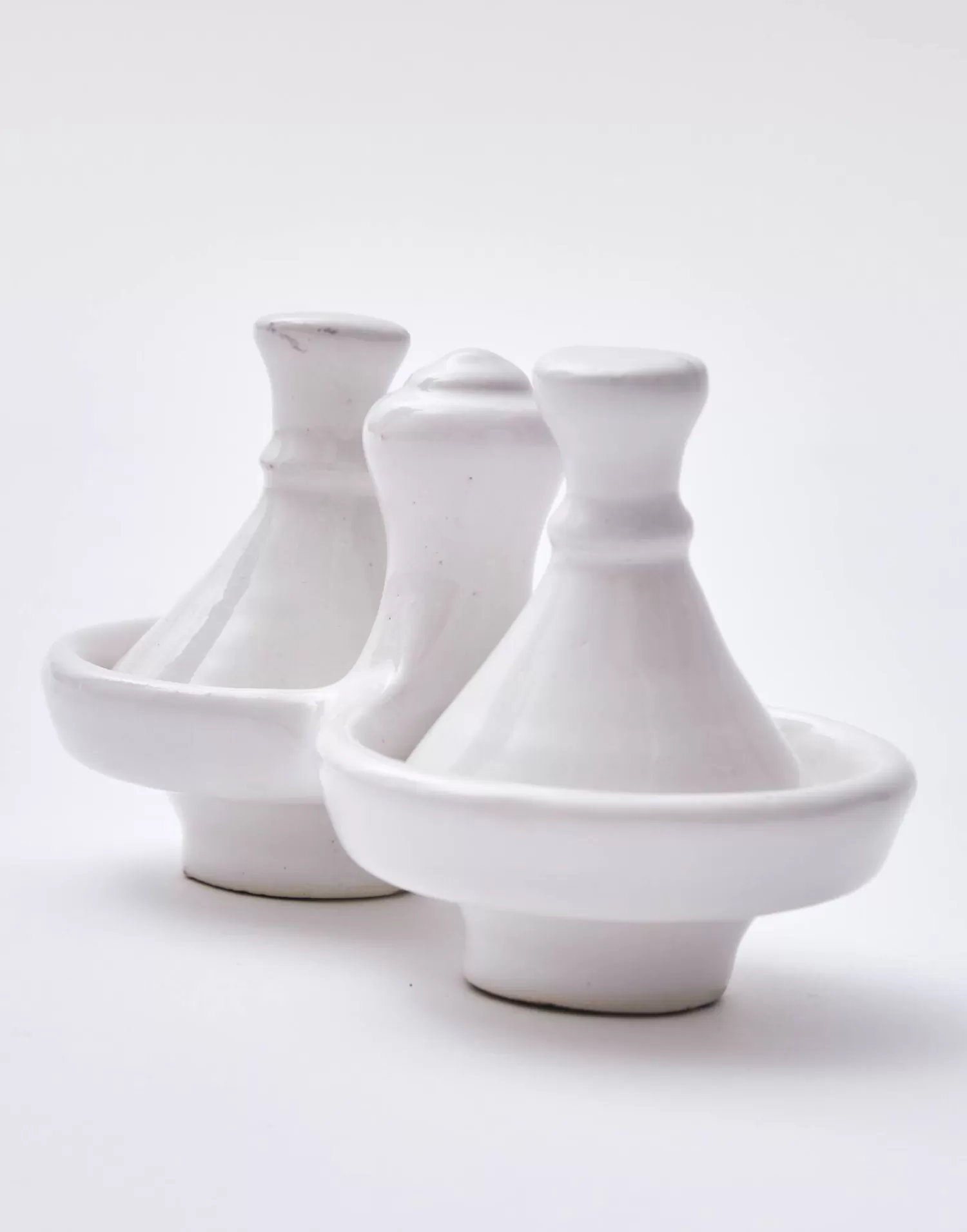 Kitchen*Natura Selection Tagine Salt And Pepper Shakers 140150-WHITE