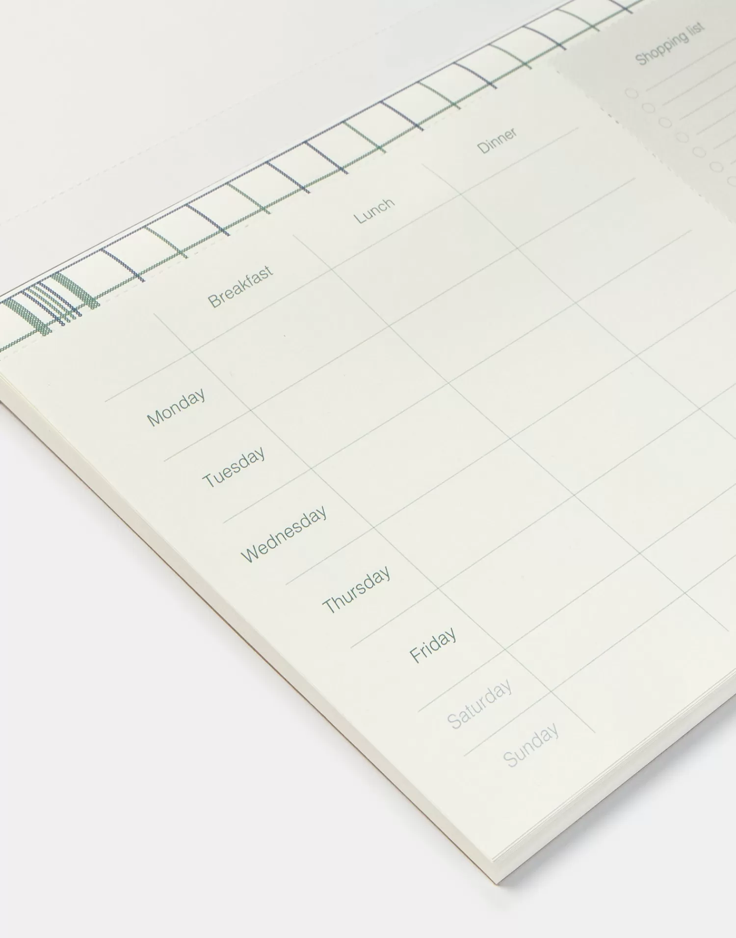 Stationery | Kitchen*Natura Selection Weekly Menu Planner 148022-GREEN