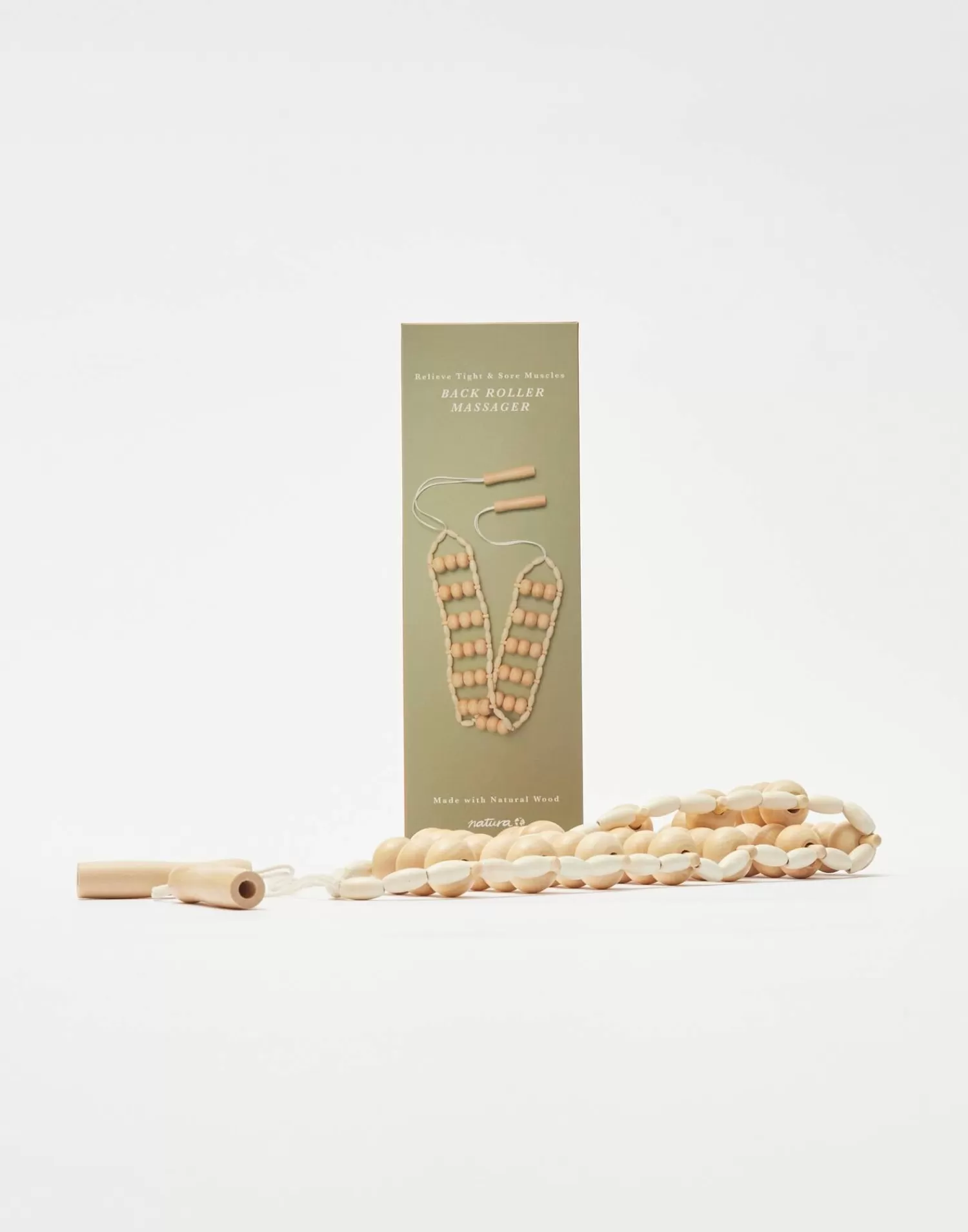 Bodycare & Beauty | Bodycare & Beauty*Natura Selection Wooden Back Massager 144260-Beige