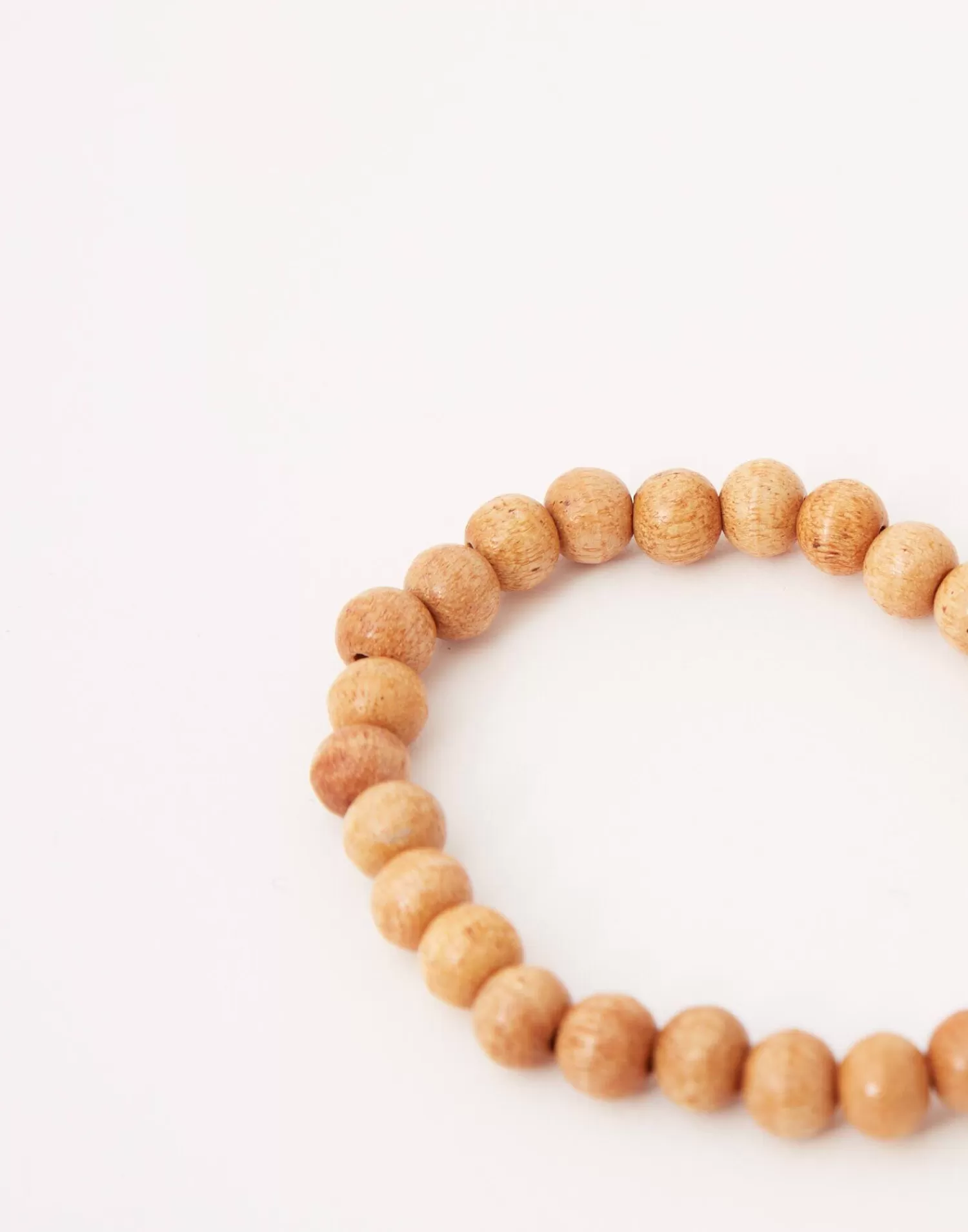 Jewelry*Natura Selection Wooden Mala Necklace 140323-Beige