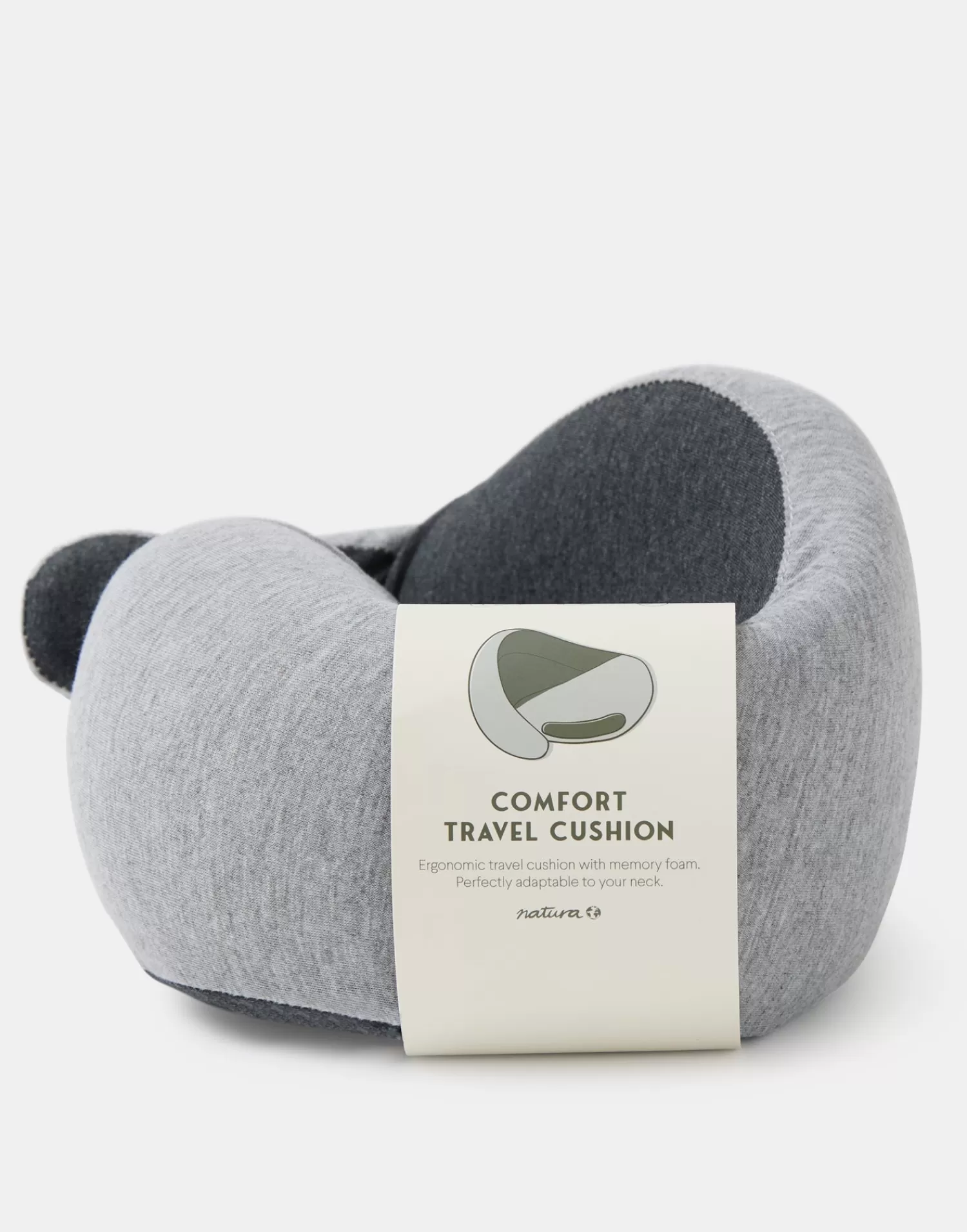 Travel*Natura Selection Worm Travel Pillow 148018-GREY